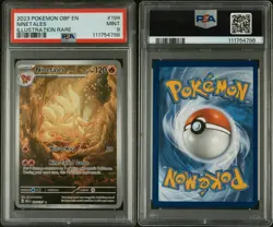 2023 Pokemon TCG Ninetales Obsidian Flames #199 Illustration Rare PSA 9 - Image 3