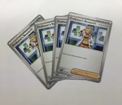 4x Professor's Research 189/198 - Play Set - Pokemon TCG: Scarlet & Violet - NM - Image 1