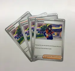 4x Carmine 145/167- Play Set - Pokemon TCG Twilight Masquerade NM - Image 1