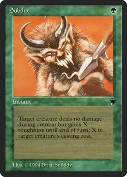 Subdue Legends NM Green Common MAGIC THE GATHERING MTG CARD ABUGames - Image 1
