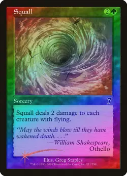 Squall FOIL 7th Edition NM Green Common MAGIC THE GATHERING MTG CARD ABUGames - Image 1