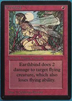 Earthbind Beta PLD Red Common MAGIC THE GATHERING MTG CARD (ID# 360360) ABUGames - Image 1