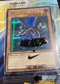 NIKE YuGiOh! Promo Red-Eyes Black Dragon 2025 Exclusive Card Yu-Gi-OH - Image 2