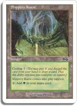 Slippery Karst Battle Royale HEAVILY PLD Land Common MAGIC MTG CARD ABUGames - Image 1
