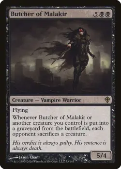 Butcher of Malakir Worldwake PLD Black Rare MAGIC THE GATHERING CARD ABUGames - Image 1