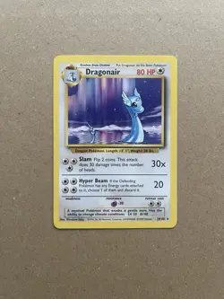 Dragonair 18/102 Non Holo Rare Base Set Unlimited 1999 WOTC Pokemon Card NM - Image 1
