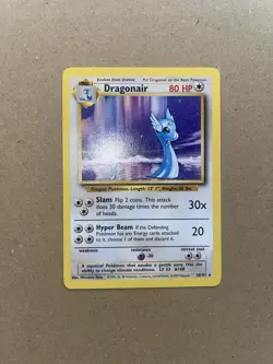 Dragonair 18/102 Non Holo Rare Base Set Unlimited 1999 WOTC Pokemon Card NM - Image 2