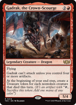 Gadrak, the Crown-Scourge Tarkir: Dragonstorm Commander NM Rare CARD ABUGames - Image 1