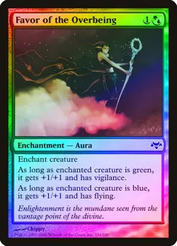 Favor of the Overbeing FOIL Eventide PLD Blue Green Common MTG CARD ABUGames - Image 1