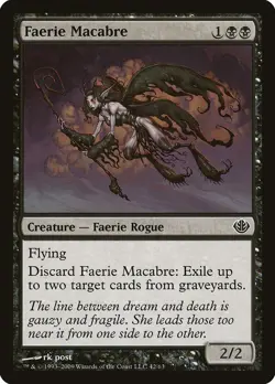 Faerie Macabre Garruk vs. Liliana NM Black Common MAGIC MTG CARD ABUGames - Image 1