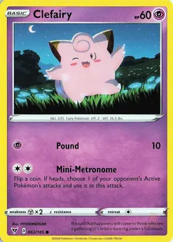 Clefairy 063/185 Vivid Voltage Pokemon NM - Image 1