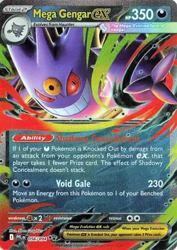 Mega Gengar ex 056/094 HOLO Phantasmal Flames NM - Image 1