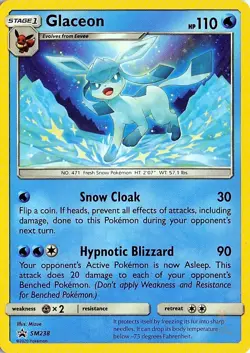 Glaceon - SM238 Sun & Moon Promo Pokemon NM - Image 1