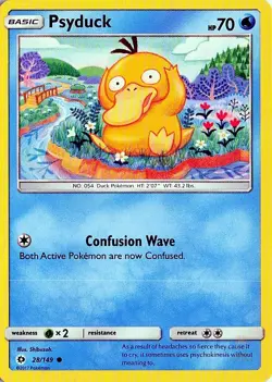 Psyduck 28/149 SM Base Set Pokemon NM - Image 1