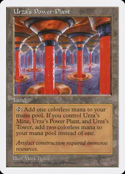 Urza's Power Plant 5th Edition HEAVILY PLD Land Common MAGIC MTG CARD ABUGames - Image 1