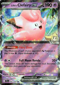 Lillie's Clefairy ex 056/159 HOLO Journey Together NM - Image 1