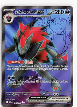 N's Zoroark EX 175/159 Journey Together Full Art Holo Pokemon NM - Image 1