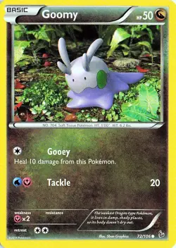 Goomy 72/106 Flashfire Common Pokemon NM - Image 1