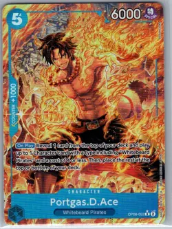 Portgas.D.Ace (Alt Art) OP08-052 English Two Legends - One Piece Card - NM - Image 1