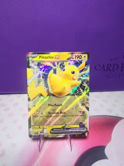 Pokemon TCG Sv02: Paldea Evolved Pikachu EX Double Rare Holo Card 063/193 - Image 1