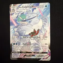 Pokemon Card Ice Rider Calyrex VMAX TG15/TG30 Trainer Gallery Near Mint - Image 1