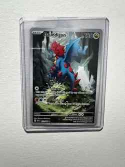 Pokemon TCG Druddigon 151/086 Sv: White Flare Holo Card Rare Illustration - Image 1