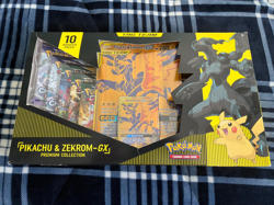 Pikachu & Zekrom-GX Premium Collection Tag Team Pokemon TCG Card Factory Sealed - Image 1