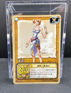 Nami LK-C09 One Piece Card Game Bandai Vintage Japanese Card 2002 - Image 1