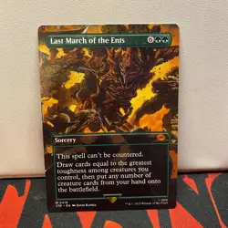 MTG Last March of the Ents Borderless 0418 LTR NM - Image 1