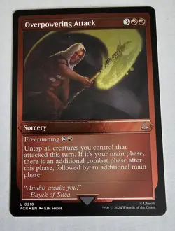 Overpowering Attack (Foil Etched) #218 (NM) Assassin's Creed ACR Magic MTG - Image 1