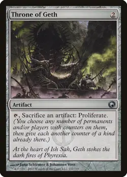 Throne of Geth Scars of Mirrodin PLD Artifact Uncommon MAGIC CARD ABUGames - Image 1