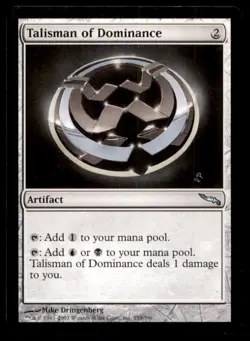Talisman of Dominance LP Light Play Mirrodin MTG [7768] - Image 1
