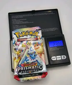 Prismatic Evolutions pack HEAVY Sealed Booster Pack (23.06g) - Pokemon TCG - Image 1