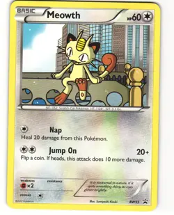 Meowth Pokemon TCG Black And White Promo BW35 LP - Image 1