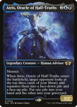 Atris, Oracle of Half-Truths (Showcase) Multiverse LegendS MTG MAGIC RARE - Image 1