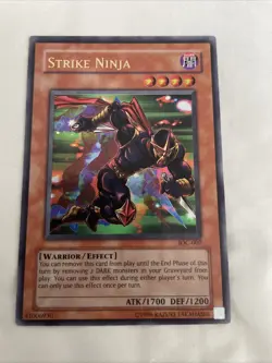 Yugioh Strike Ninja IOC-007 Ultra Rare Original Print LP-NM - Image 1