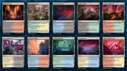 10 Dual Land - March of the Machine (MOM) - 1x of each - MP-NM - Sets - MTG FTG - Image 1