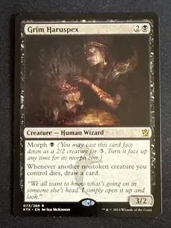 1x Grim Haruspex (73) Khans of Tarkir LP MTG Magic the Gathering x1 MKE - Image 1