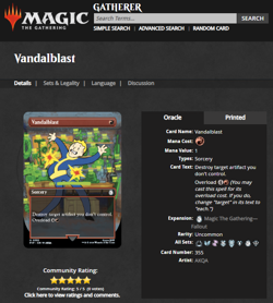 2024 MTG Magic the Gathering Fallout Borderless Foil #355 Vandalblast Pip Boy - Image 3