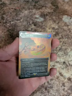 Magic MTG The One Ring Borderless Foil Promo #0451 Lord Of The Rings LoTR - Image 1