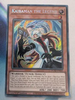 YuGiOh! Kaibaman The Legend DUAD-EN021 1st Ed Secret Rare - Image 1