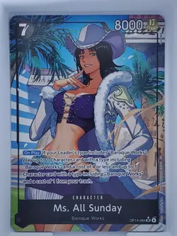 One Piece TCG English Ms. All Sunday Alt Art OP14-084 SR - Image 1