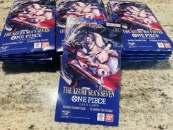 LOT OF 20 One Piece TCG The Azure Sea’s Seven OP-14 Sleeved Booster Pack Sealed - Image 1