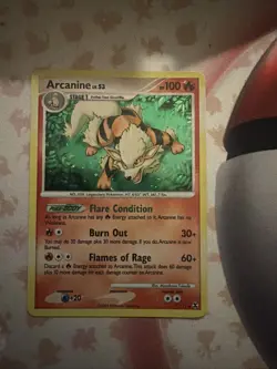 Arcanine 1/111 Rising Rivals Holo Rare Pokemon Card 2009 English + Growlithe - Image 5