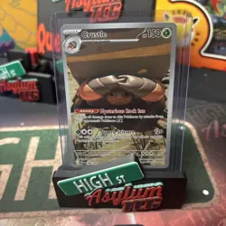 Pokemon TCG Crustle 186/182 Destined Rivals Illustration Rare Card NM - Image 1