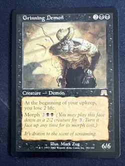 1x Grinning Demon (153) Onslaught LP MTG Magic the Gathering x1 MKE - Image 1