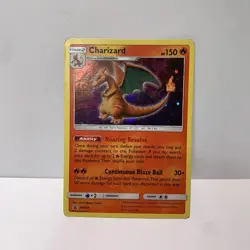 Pokemon TCG Sun & Moon Charizard SM226 Black Star Promo Holo Card Heavily Played - Image 1