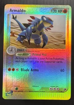 Pokemon TCG Armaldo EX Sandstorm Reverse Holo Rare Card LP/NM - Image 1