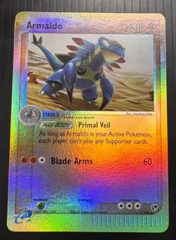 Pokemon TCG Armaldo EX Sandstorm Reverse Holo Rare Card LP/NM - Image 2