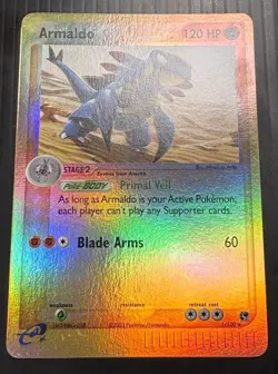 Pokemon TCG Armaldo EX Sandstorm Reverse Holo Rare Card LP/NM - Image 3